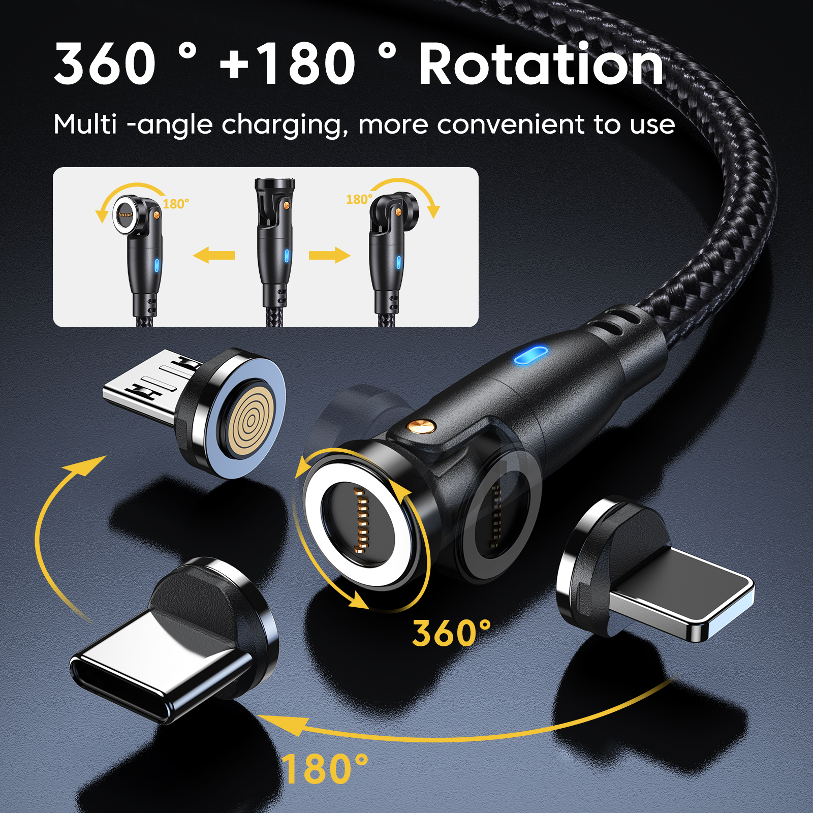 VAFOTON 9PIN USB Magnetic Cable 