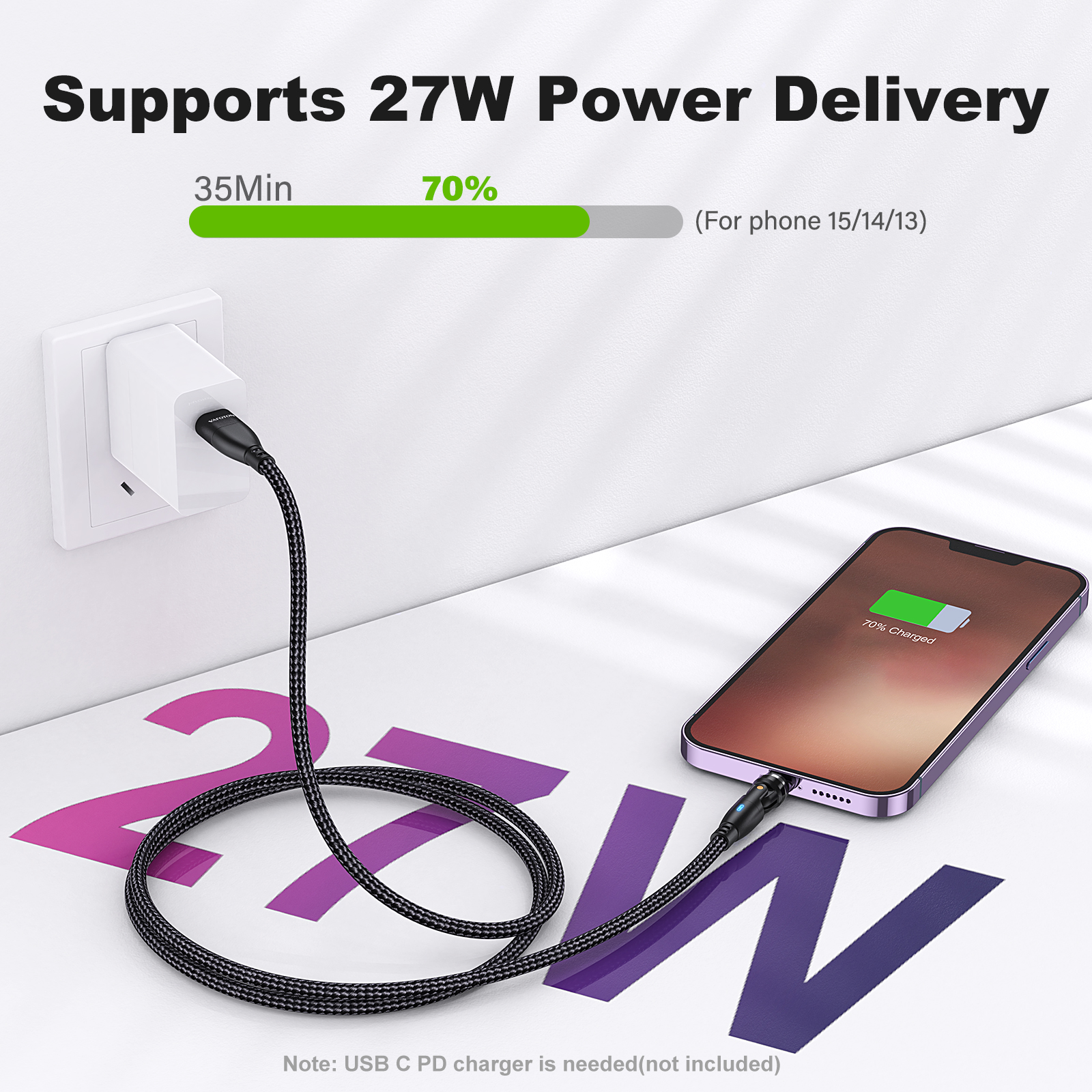 VAFOTON 9PIN 60W Magnetic Cable